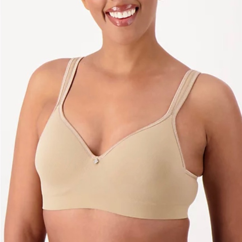 NWT Breezies Tan Underwire Seamless Bra- 36B